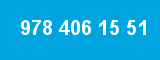 978 406 15 51 978 406 15 51